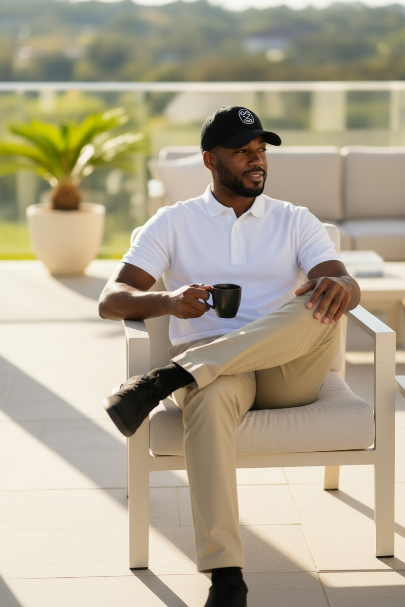 OG Golf Baseball Hat – Black/White